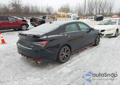 2023 Hyundai Elantra N из США, поврежденный, VIN KMHLW4AK6PU012185